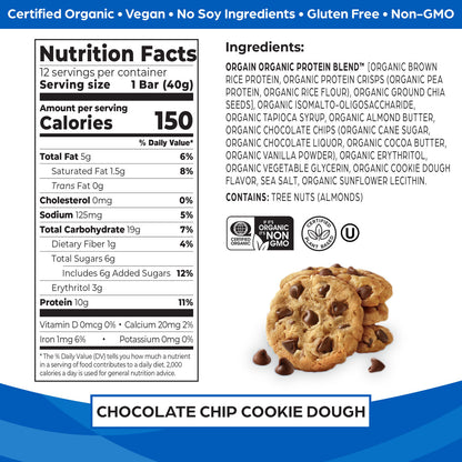 OG2 ORGAIN BAR CKY DGH ( 12 X 1.41 OZ   )-1